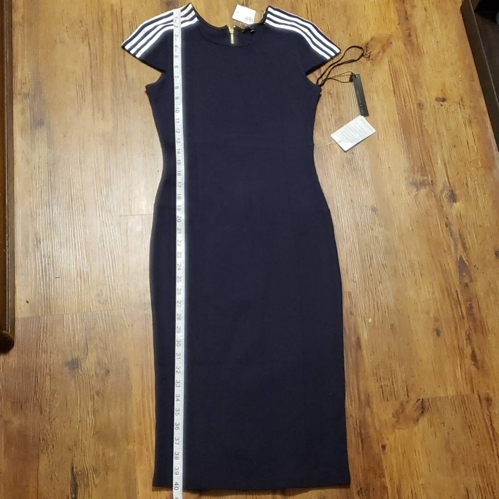 Felicity & coco navy full zip body con dress NWT - Picture 2 of 11